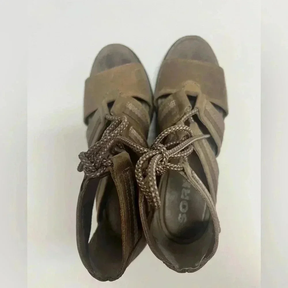 Sorel Joanie II Lace Ash Brown Women's, Ash‎ Brown  Sz 9